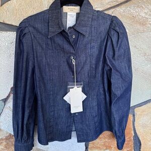 Weekend Max Mara Indigo Denim Blouse